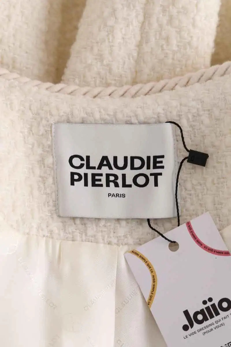 Veste Claudie Pierlot Blanc en Synthétique