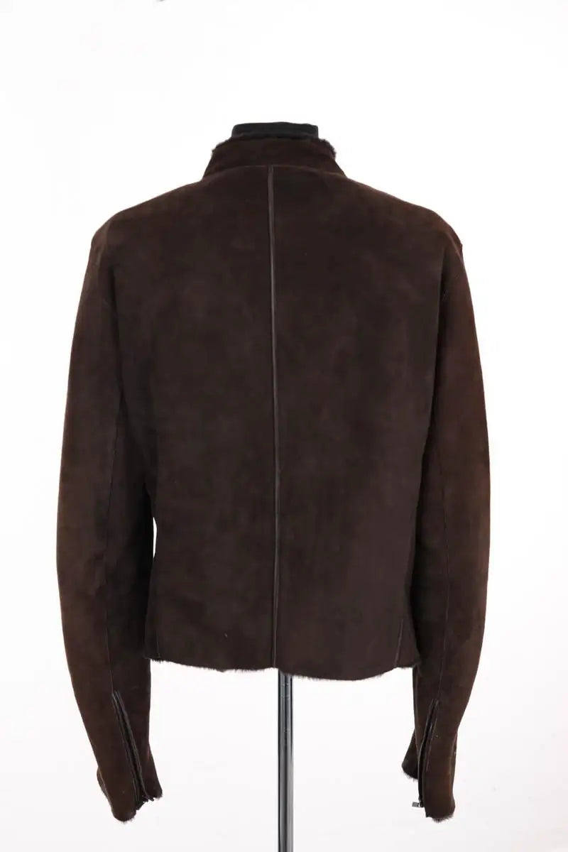 Manteau Calvin Klein Marron en Cuir
