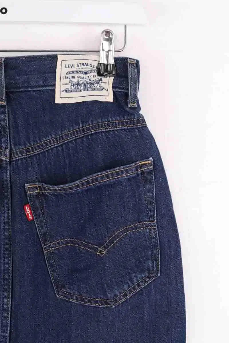 Mini jupe Levi's Bleu en Coton