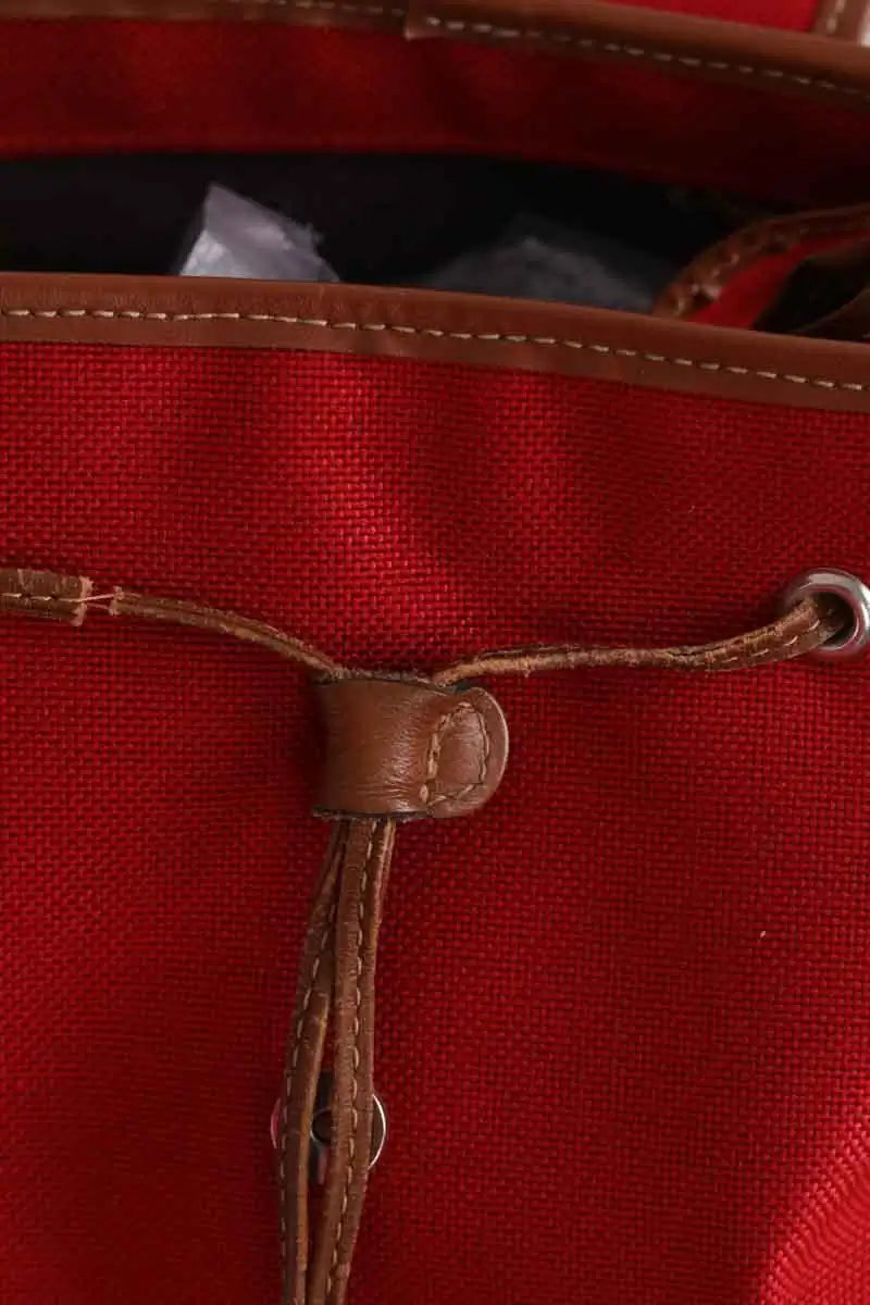 Sac à dos Lancel Rouge en Tissu