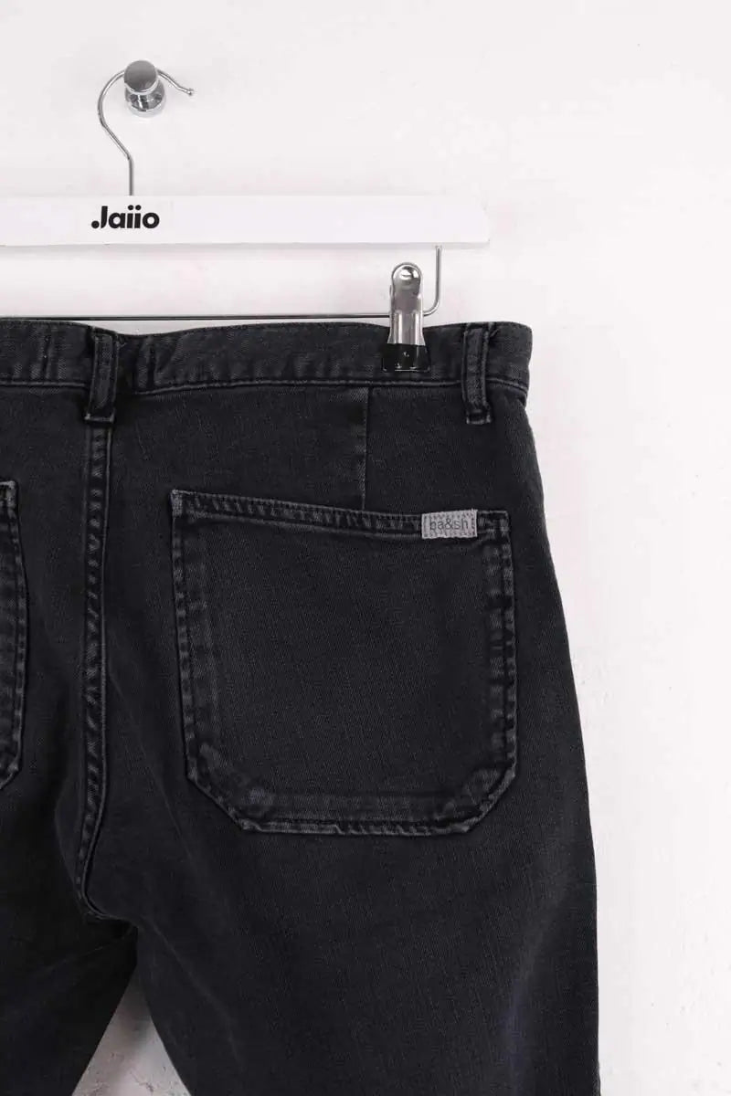 Jean droit Ba&Sh Noir en Coton