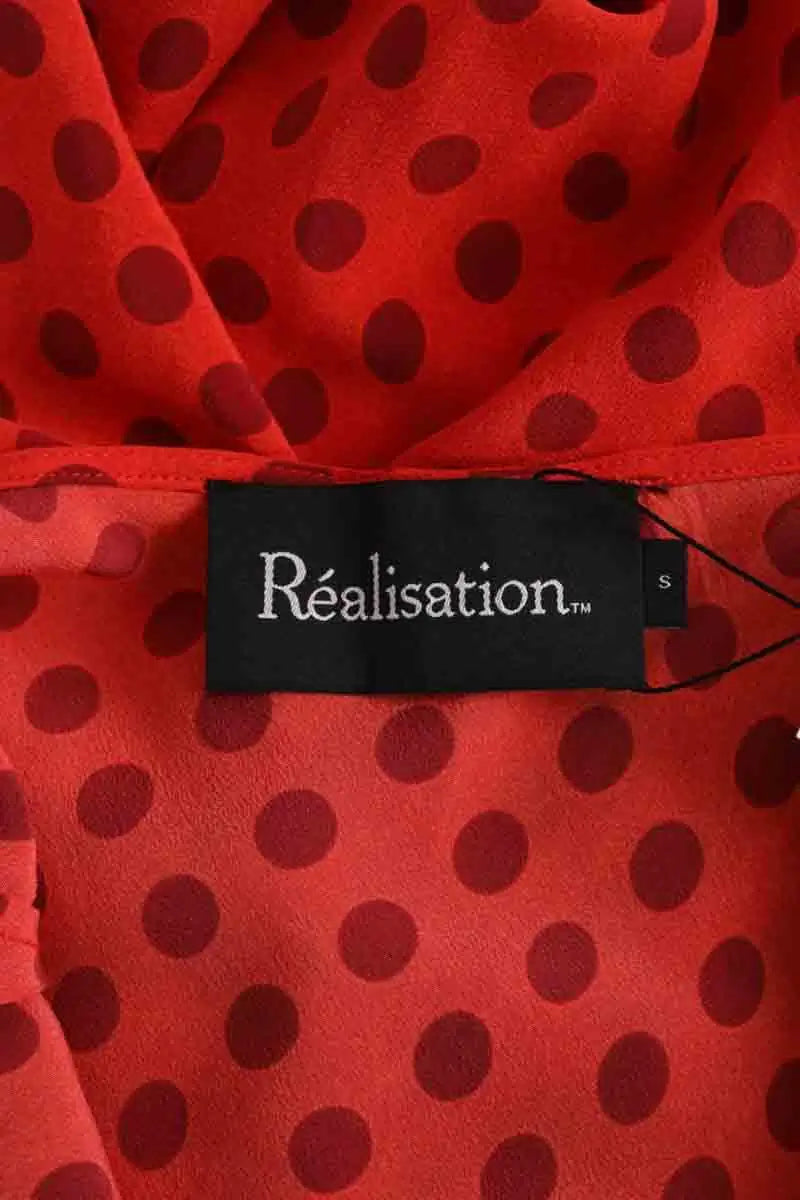 Robe Réalisation Rouge en Soie