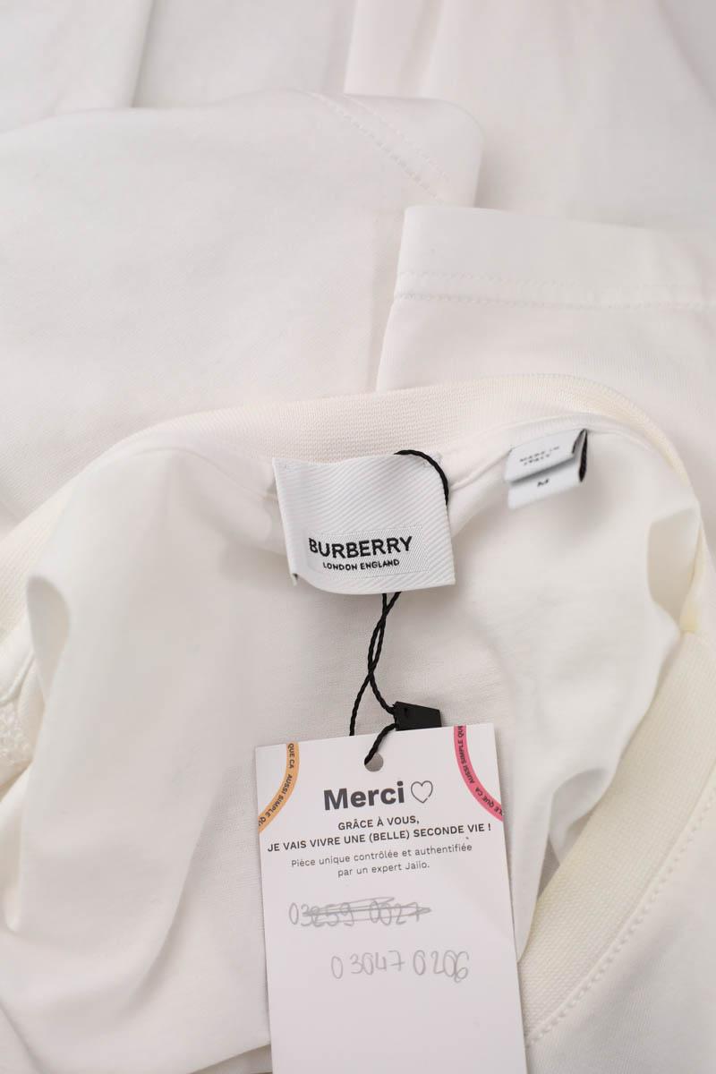 T-shirt Burberry  Blanc