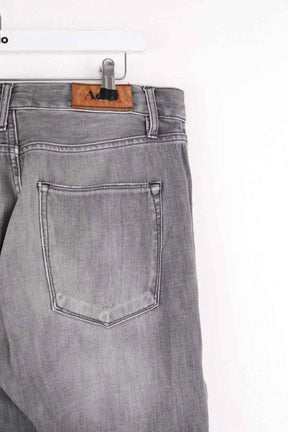 Jean droit Acne Studios Gris en Coton