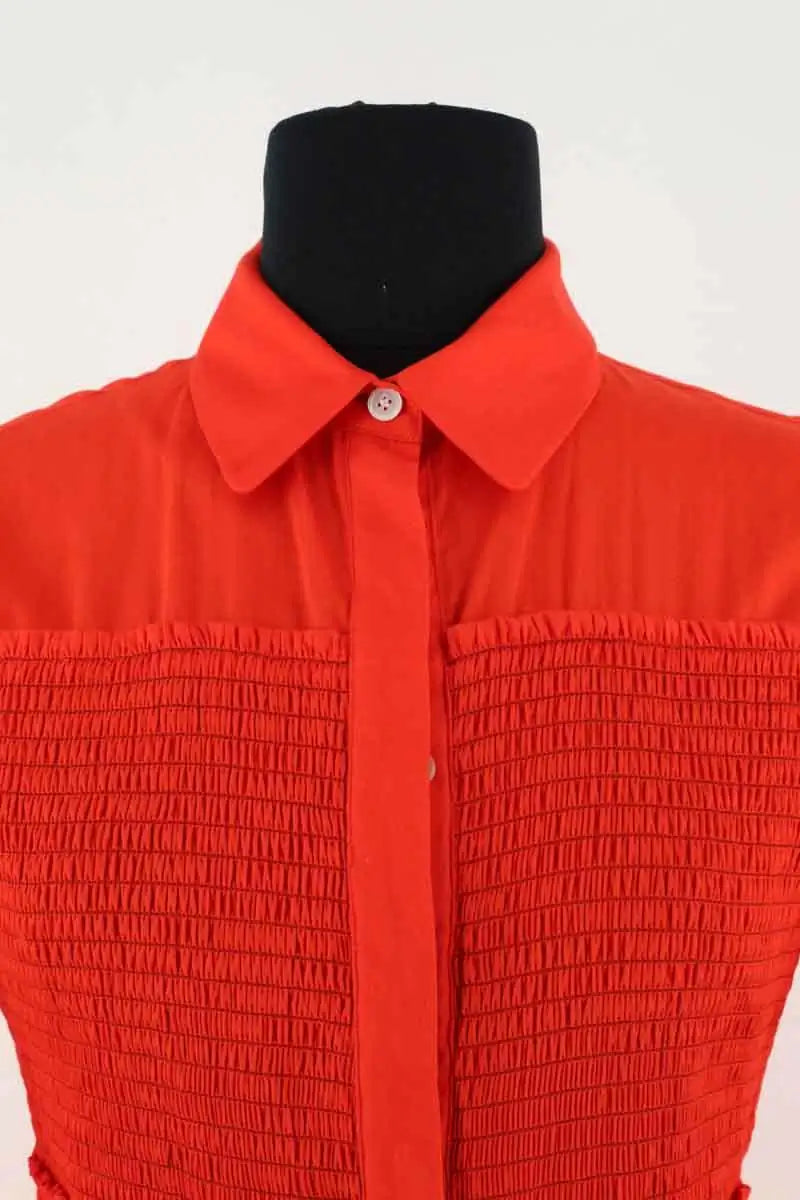 Robe Maje Rouge en Synthétique