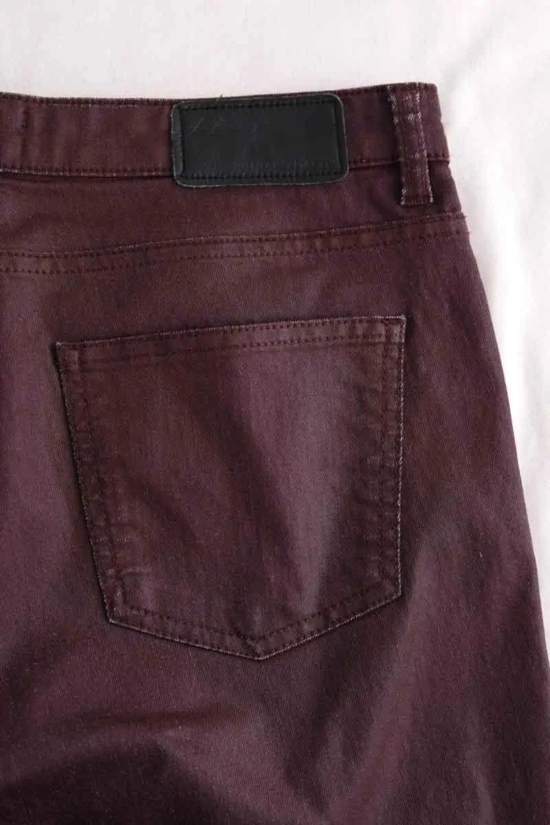 Jean droit Gerard Darel Bordeaux en Coton