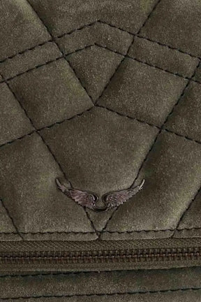 Sac à bandoulière Zadig & Voltaire Kaki en Daim