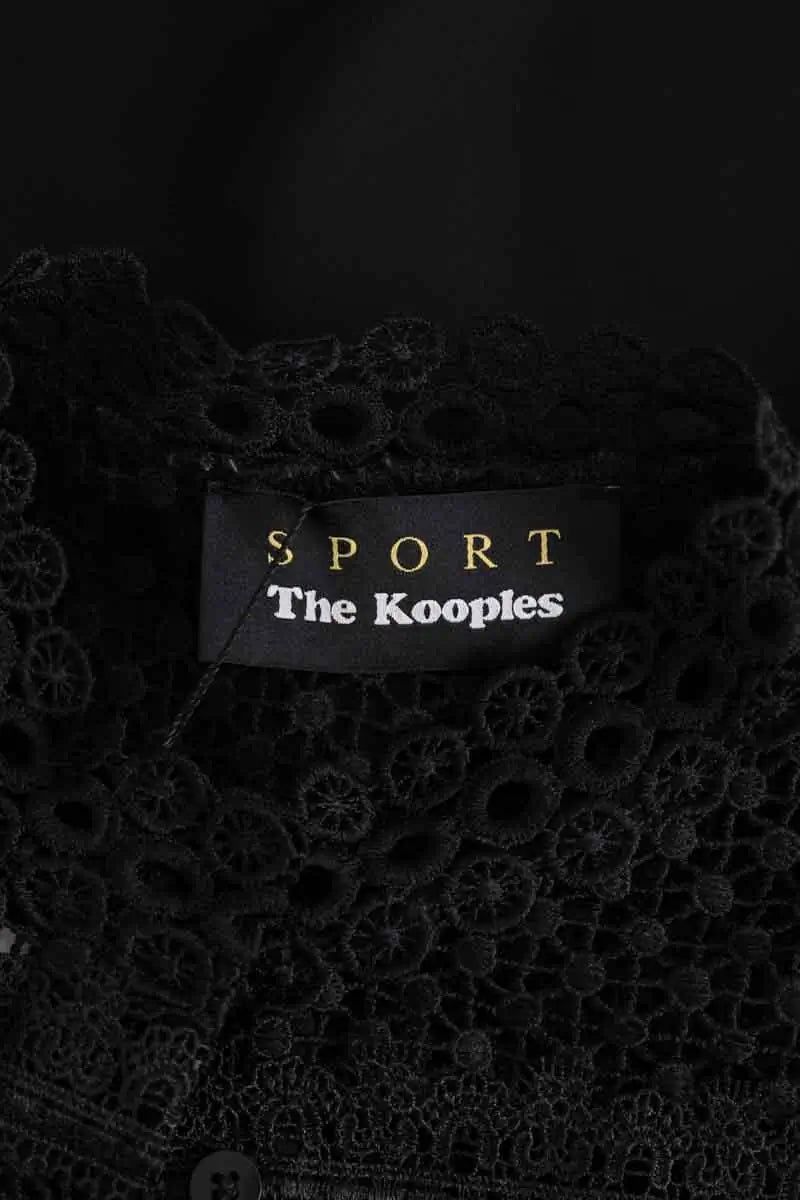 Blouse The Kooples Noir en Synthétique