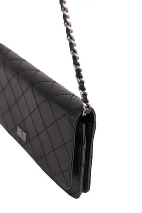 Sac à bandoulière Chanel Wallet On Chain 2.55 Noir en Cuir