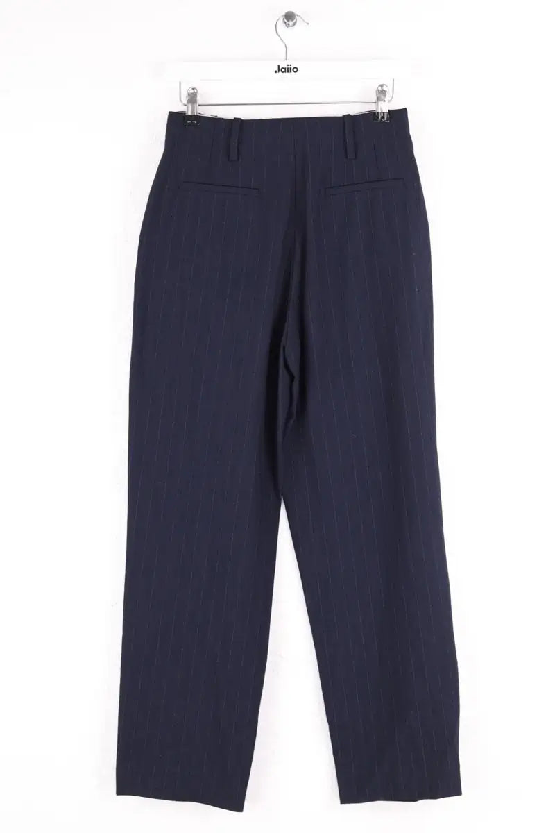 Pantalon large Sandro Marine en Synthétique