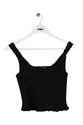 Top sans manche Sandro Noir en Viscose, taille S - Seconde Main