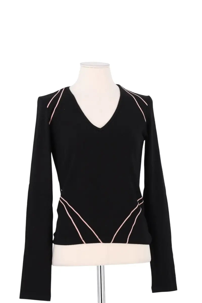 T-shirt Barbara Bui Noir en Coton, taille L - Seconde Main