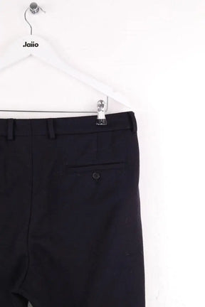 Pantalon droit Ami Noir en Laine