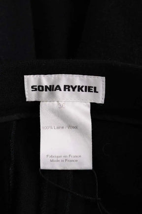 Pantalon droit Sonia Rykiel Noir en Laine