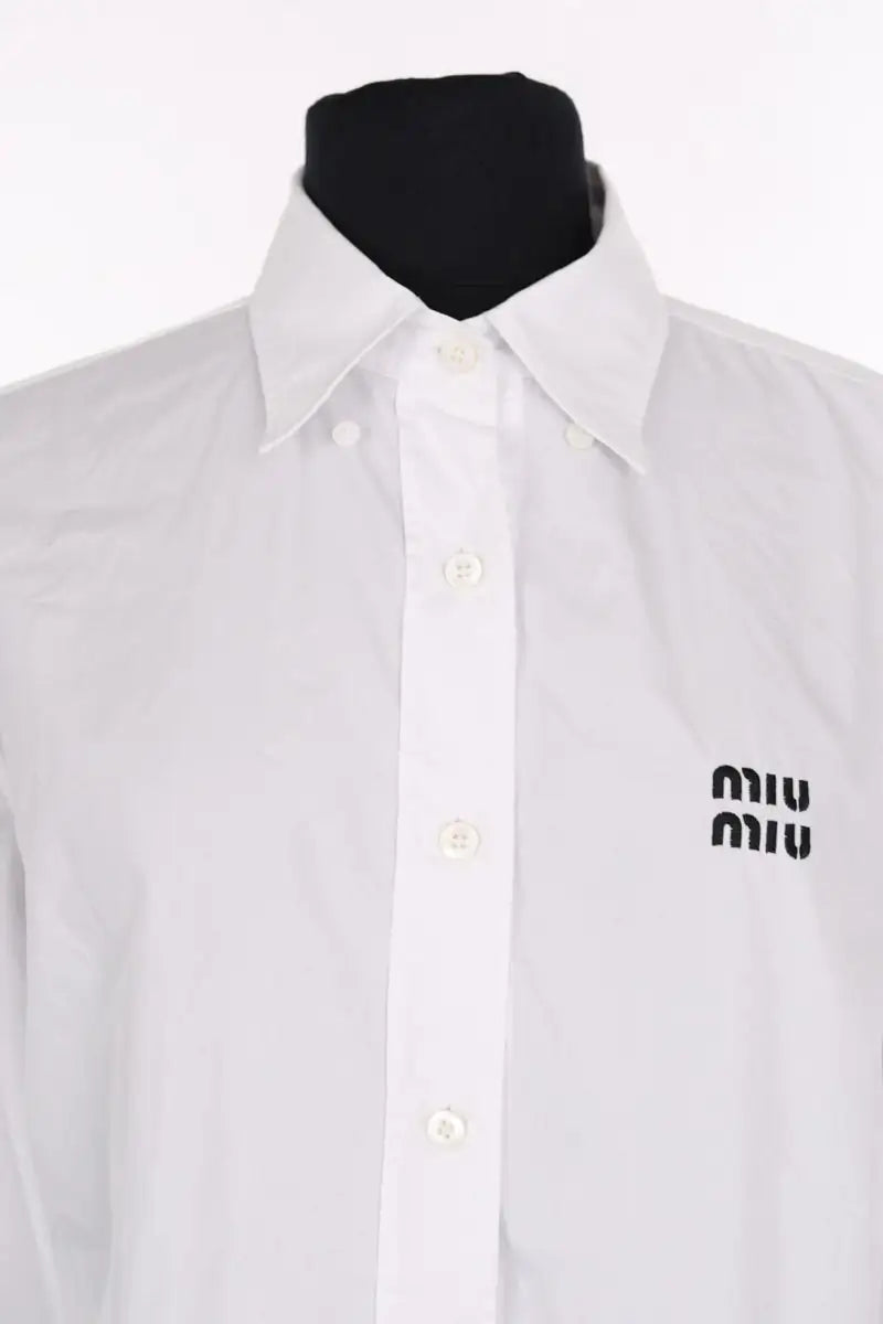 Chemise Miu Miu Blanc en Coton