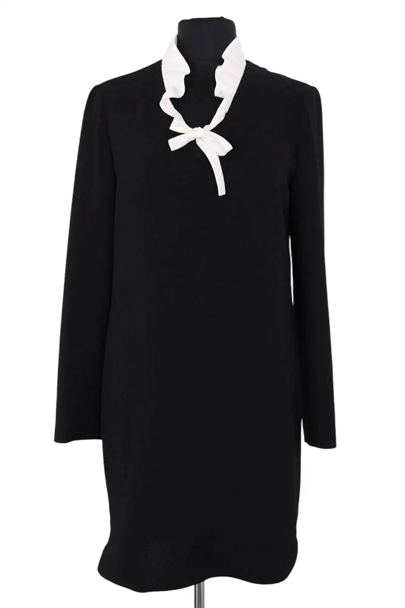 Robe Sandro Noir en Synthétique, taille M - Seconde Main