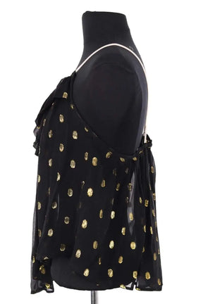 Top sans manche Isabel Marant Étoile Noir en Soie