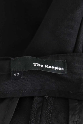 Pantalon droit The Kooples Noir en Laine