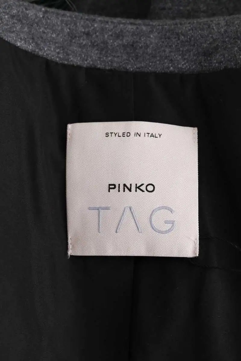 Veste sans manches Pinko Gris en Fourrure