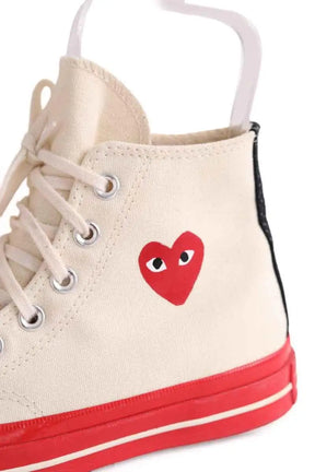 Baskets Comme Des Garçons Beige en Tissu