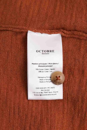 Chemise Octobre Orange en Coton