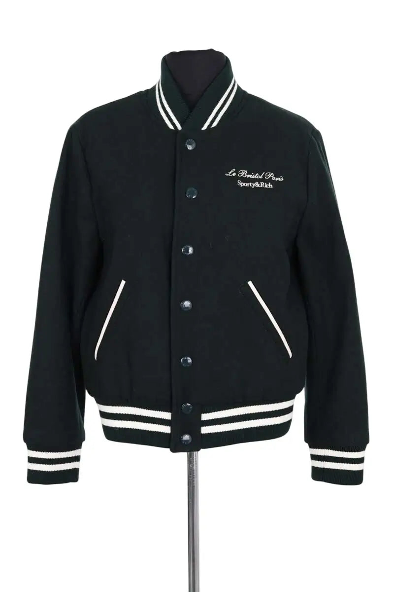 Blouson Sporty & Rich Diana Vert en Laine, taille S - Seconde Main