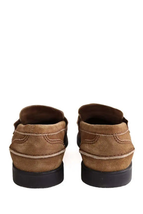 Mocassins Miu Miu Camel en Daim