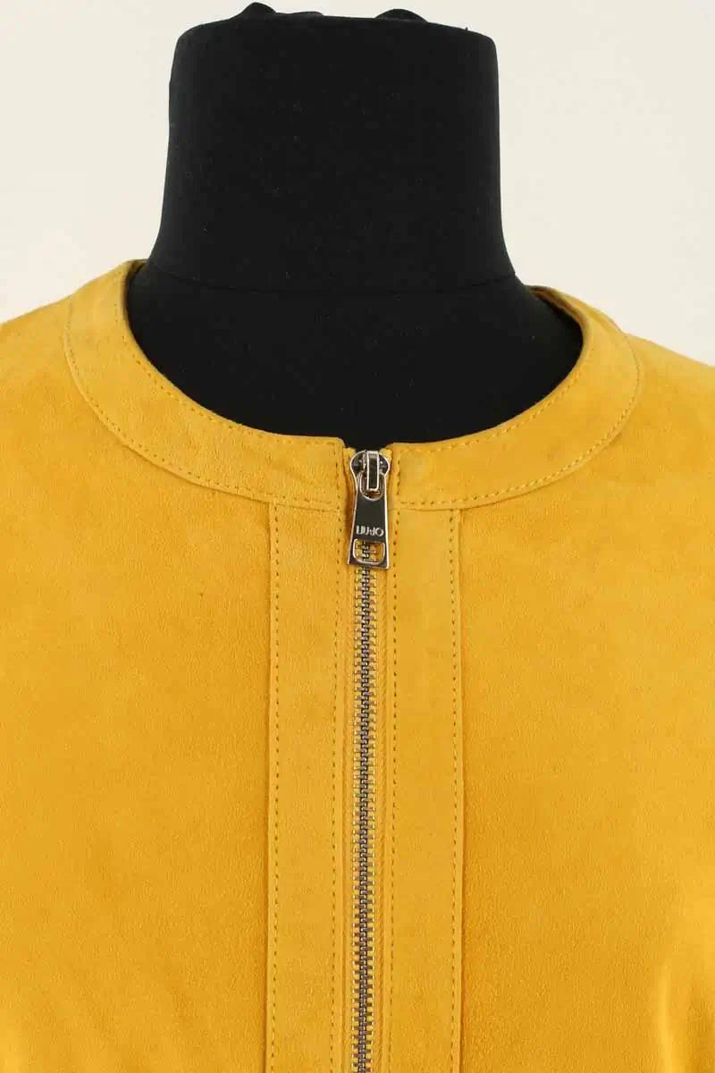 Veste Liu Jo Jaune en Cuir