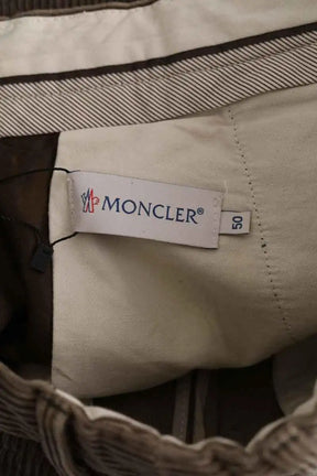 Pantalon droit Moncler Kaki en Coton