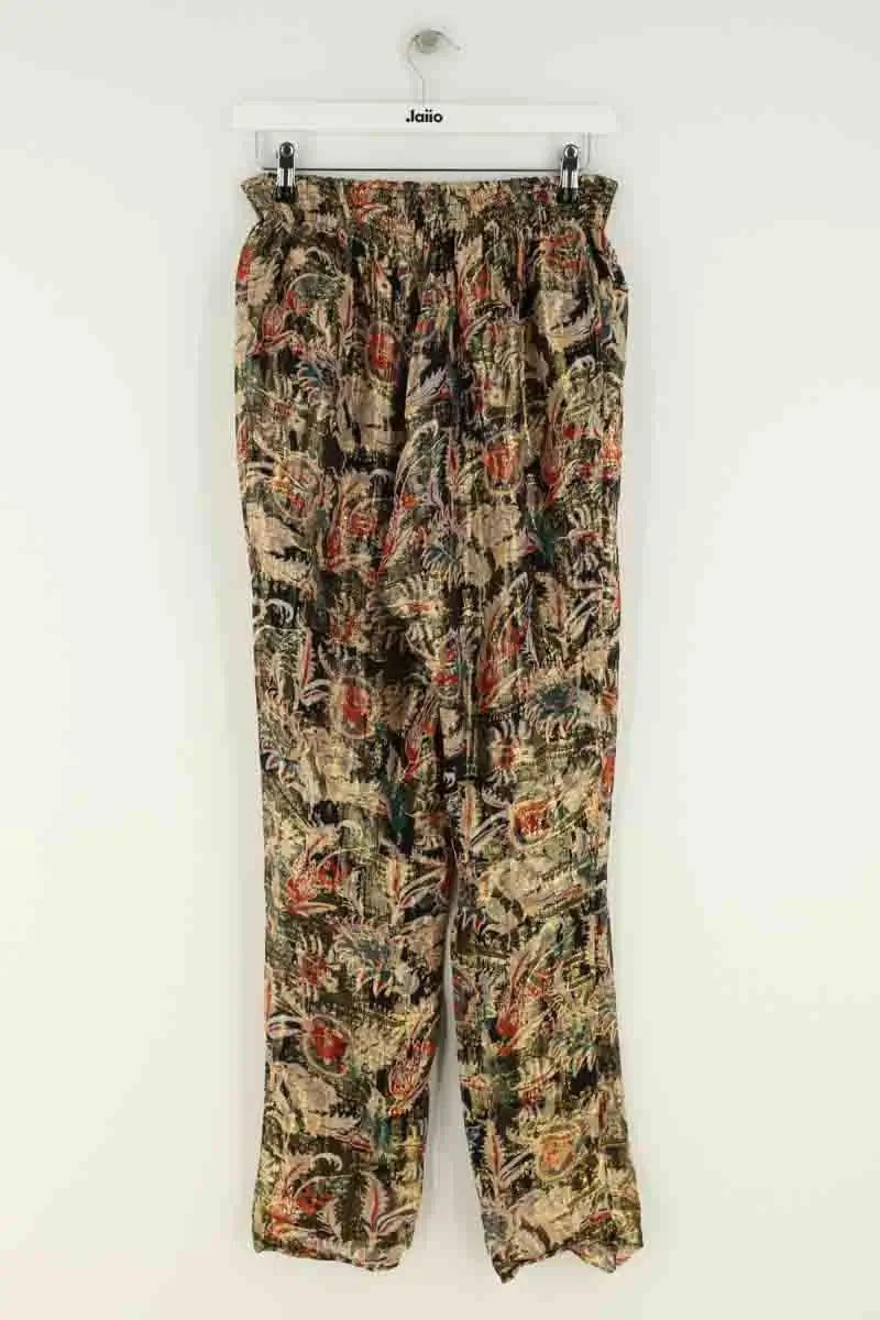Pantalon droit Vanessa Bruno Doré en Soie