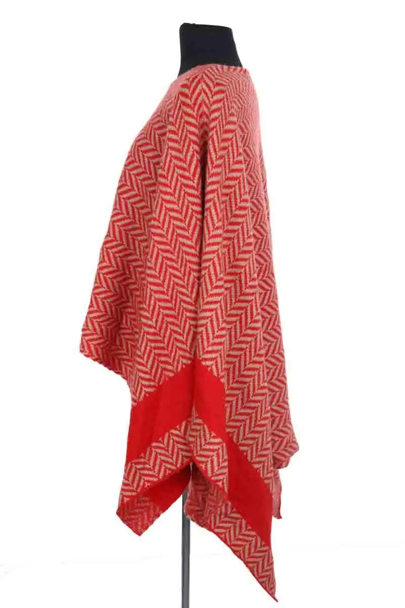 Poncho Maje Rouge en Synthétique
