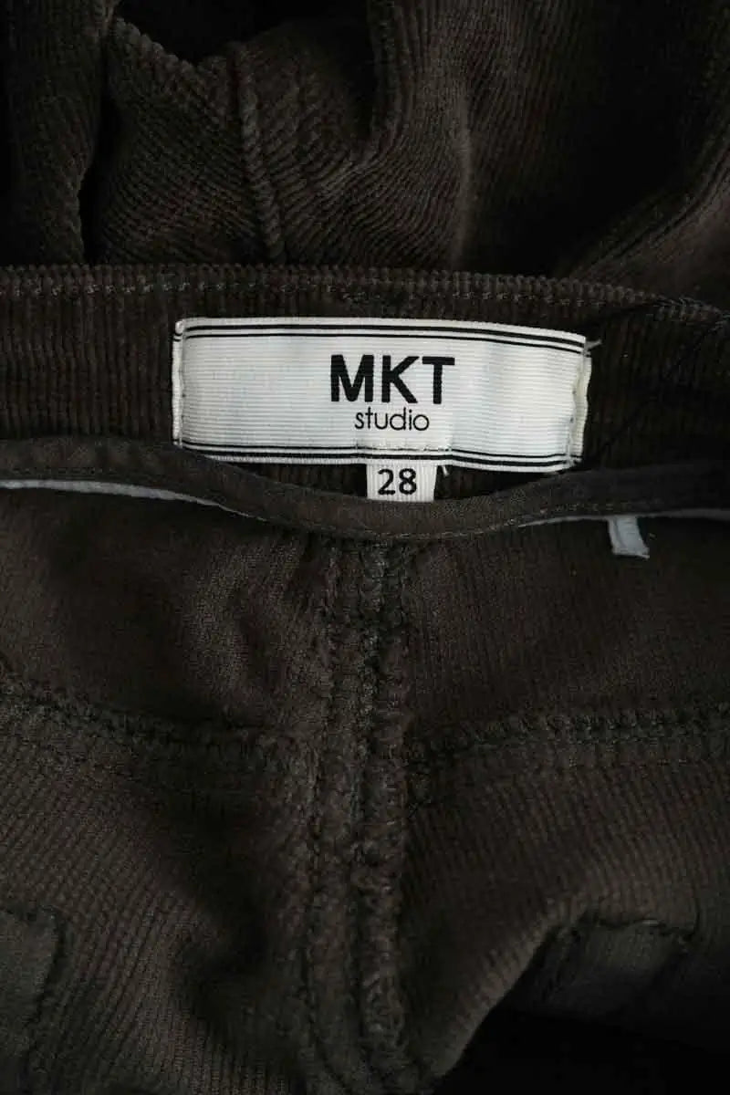 Pantalon droit Mkt Studio Kaki en Coton