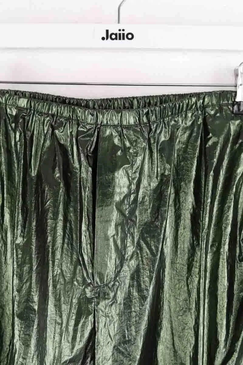 Pantalon droit Karma Koma Vert en Synthétique