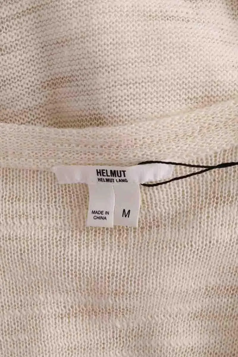 Cardigan Helmut Lang Beige en Synthétique