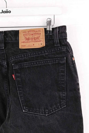 Jean droit Levi's 512 Noir en Coton