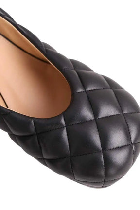 Talons Bottega Veneta Bloc padded pump Noir en Cuir