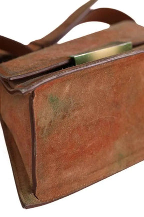 Sac à bandoulière Acne Studios Distortion Marron en Daim