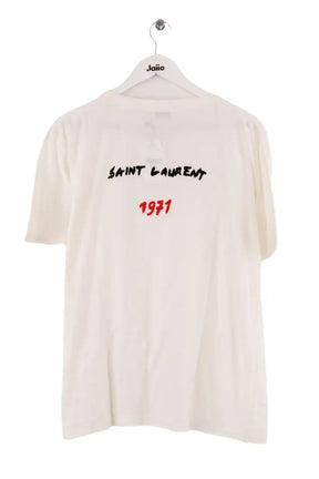 T-shirt Saint Laurent Ecru en Coton