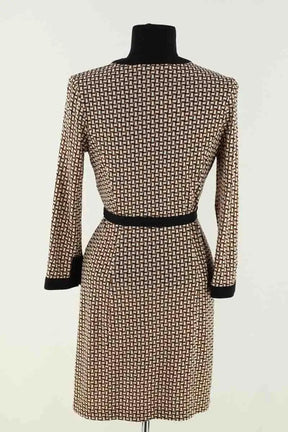 Robe Diane Von Furstenberg Beige en Soie