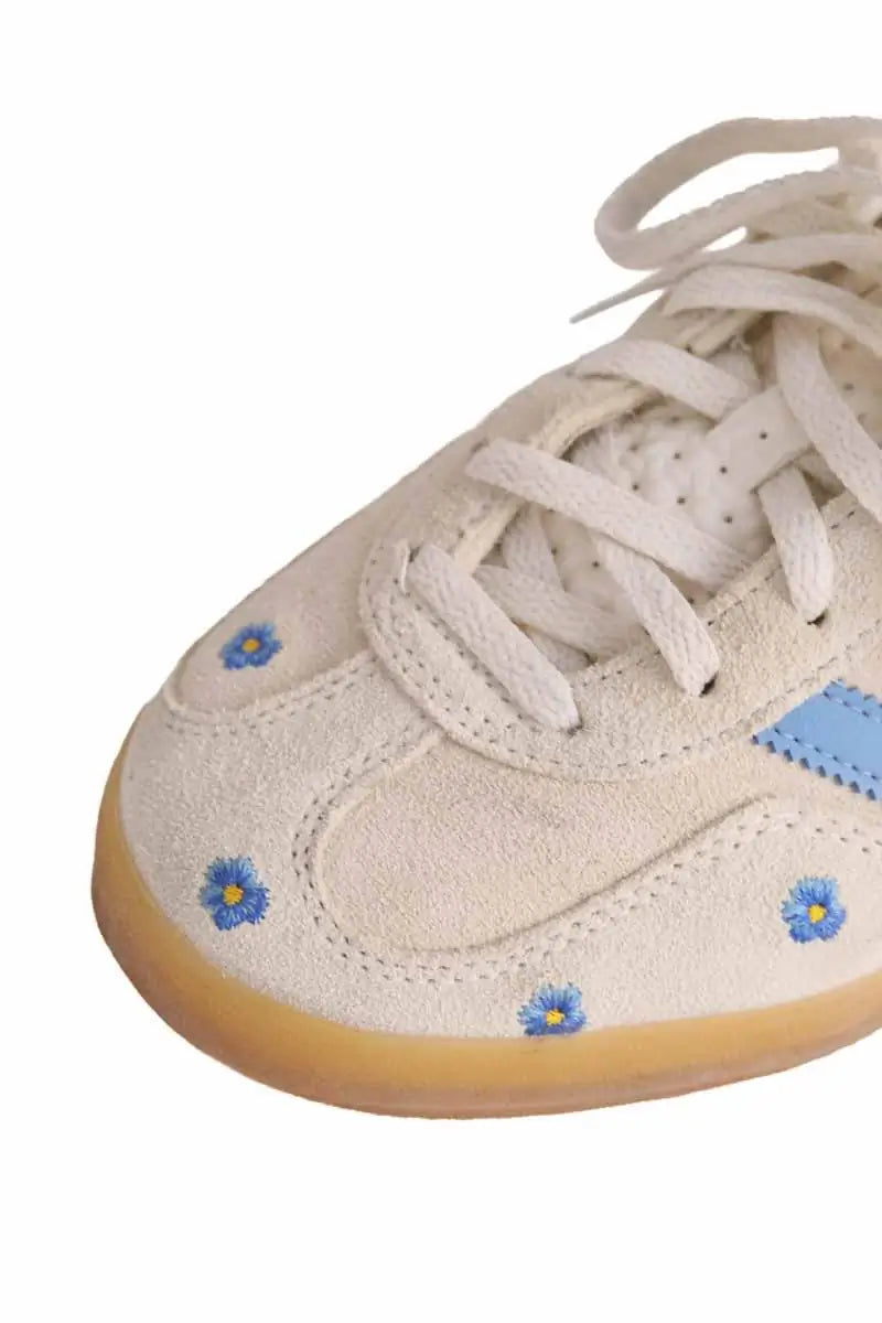 Baskets Adidas Blanc en Daim