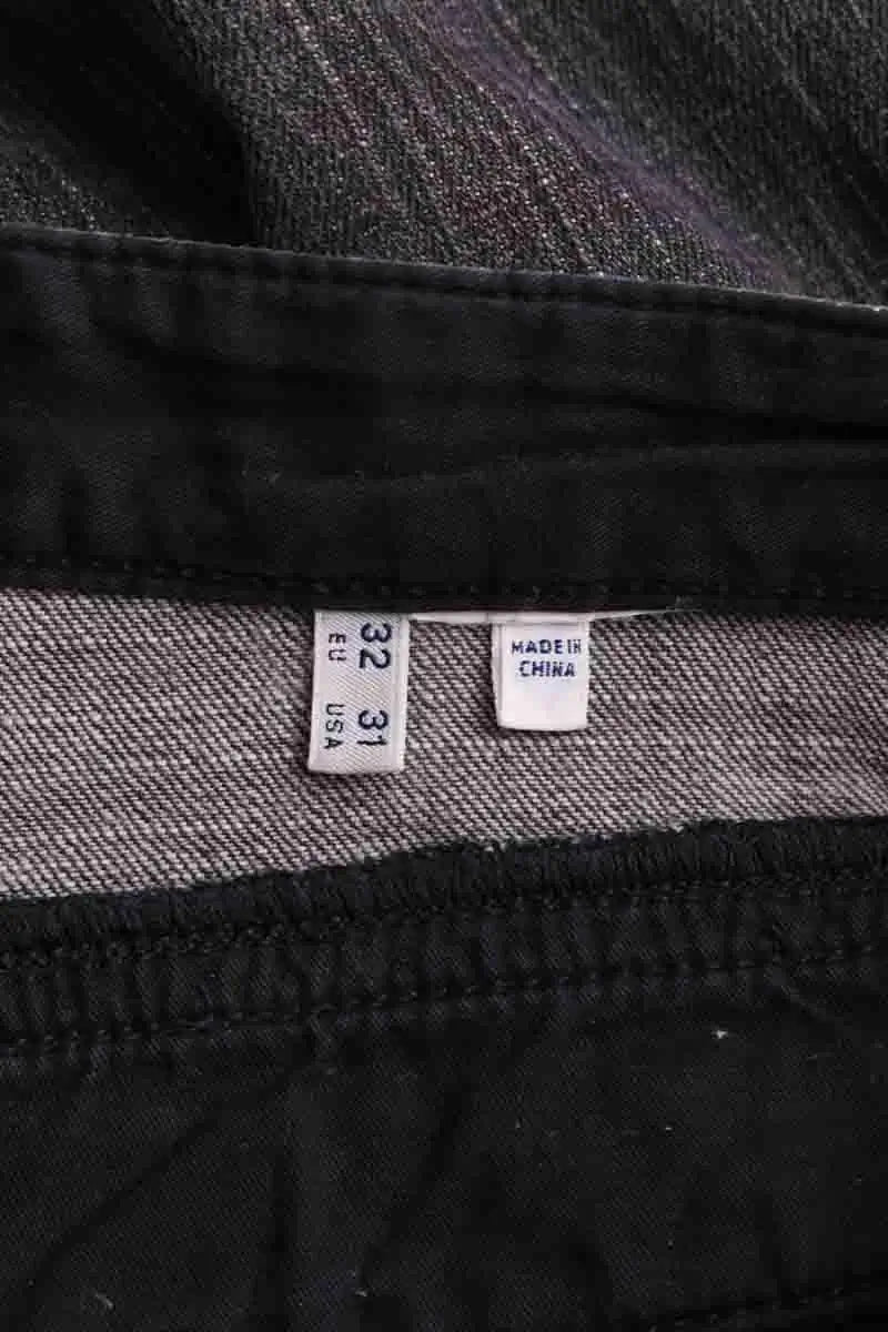Jean droit Armani Jeans Gris en Coton