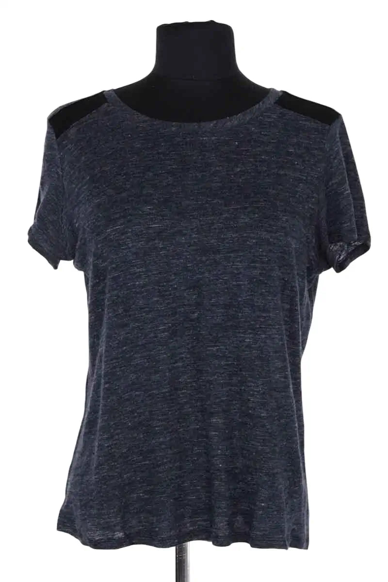 T-shirt Maje Marine en Synthétique, taille M - Seconde Main