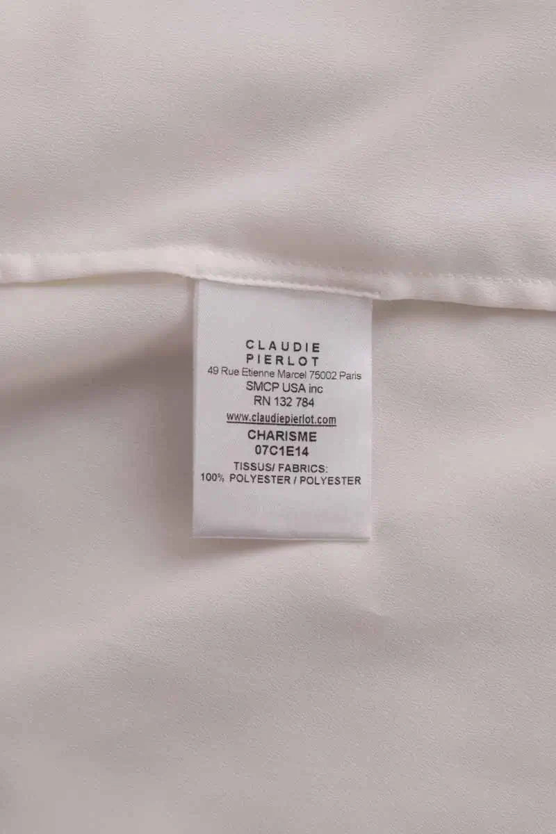 Chemise Claudie Pierlot Blanc en Synthétique