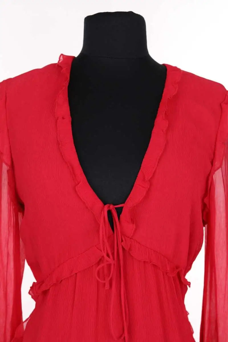 Robe The Kooples Rouge en Viscose