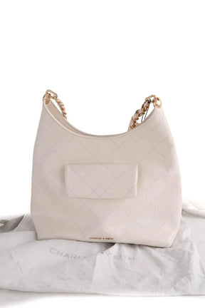Sac porté épaule Charles & Keith Beige en Cuir