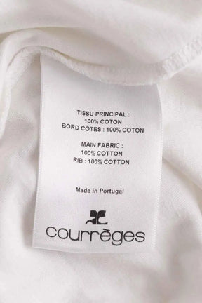 T-shirt Courrèges T-shirt AC Ecru en Coton
