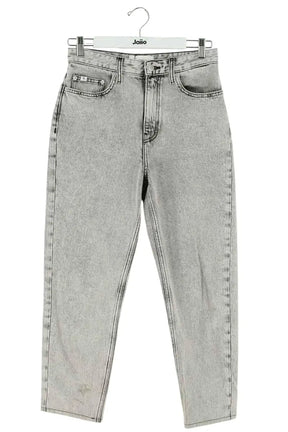 Jean droit Calvin Klein Gris en Coton, taille M - Seconde Main