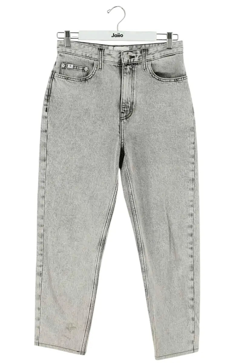 Jean droit Calvin Klein Gris en Coton, taille M - Seconde Main