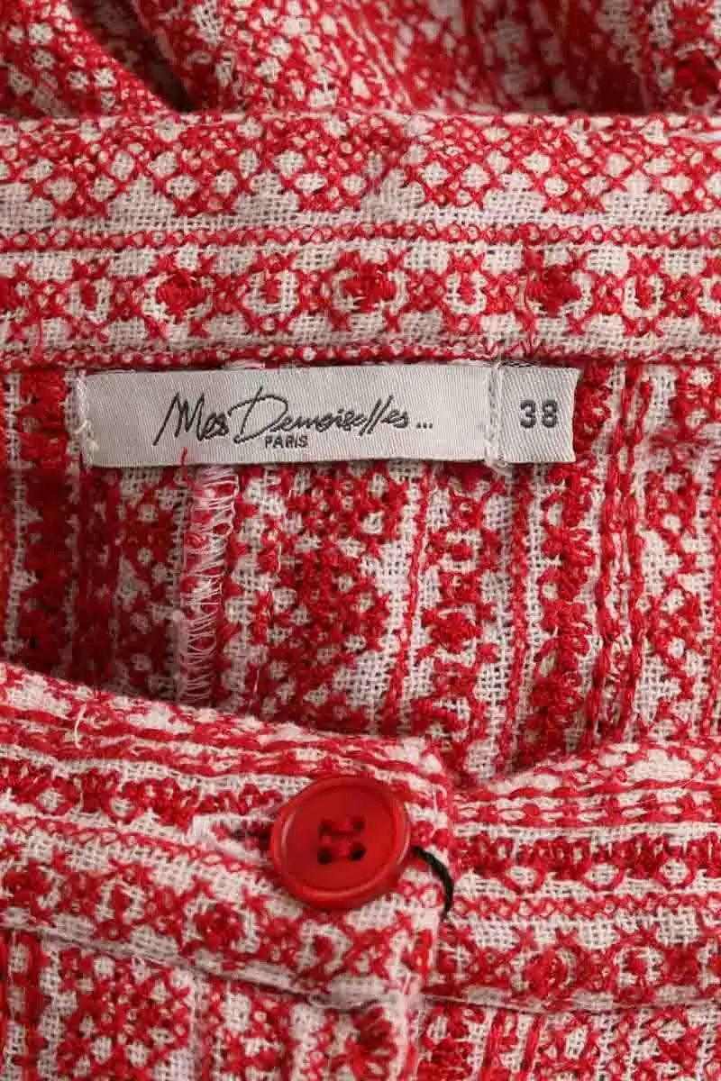 Pantalon Mes Demoiselles Rouge en Coton
