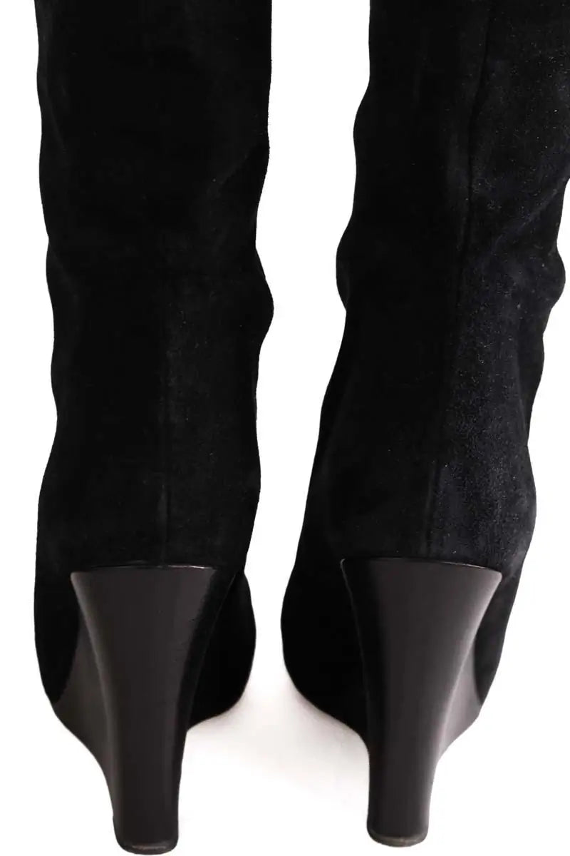 Bottes Joseph Noir en Daim